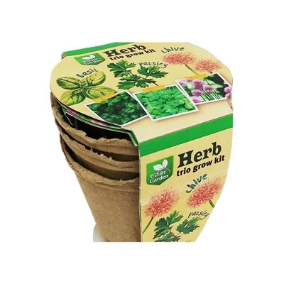 Pots de culture en fibres Herb Trio